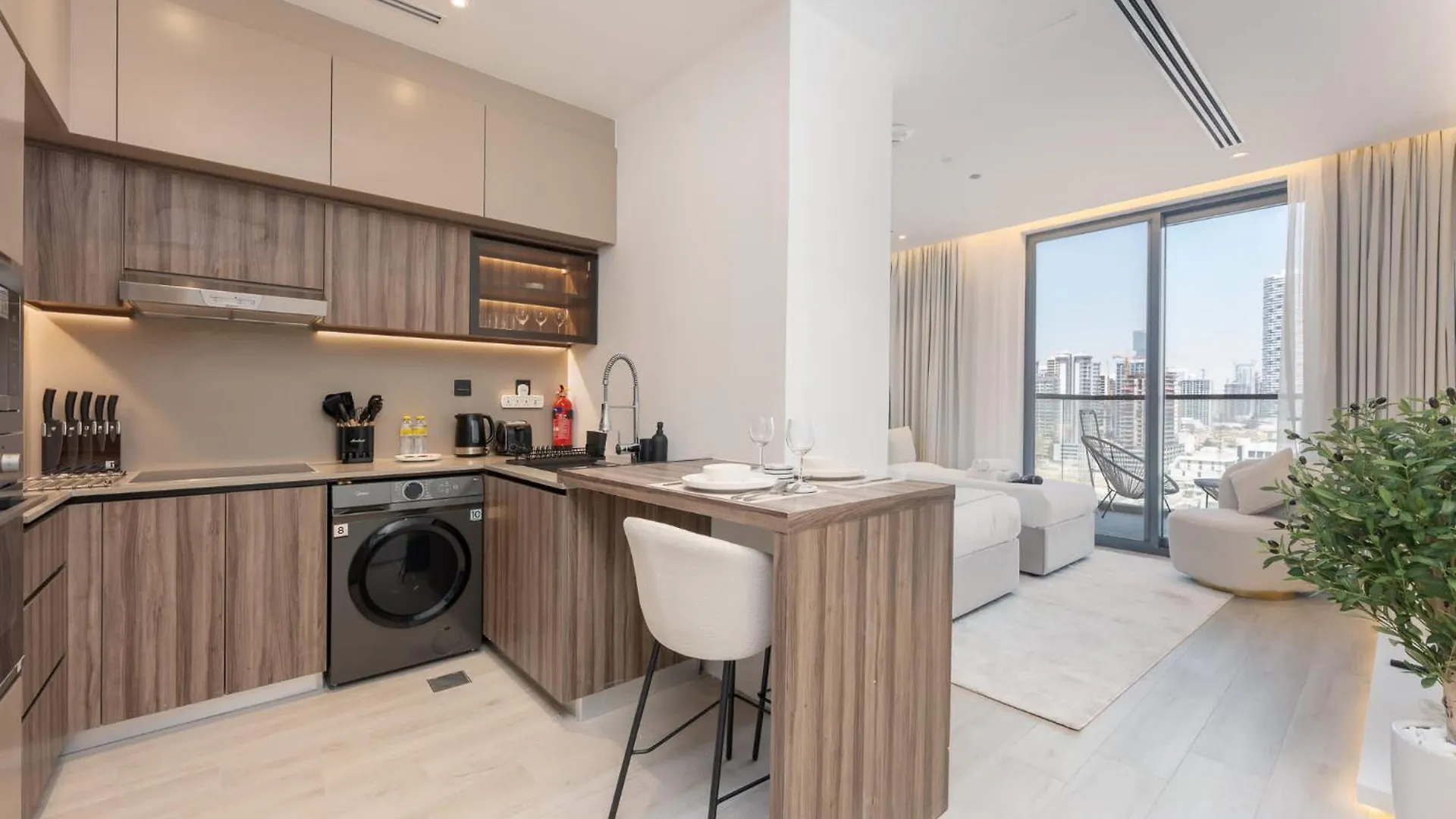 Apartment Sleek Studio In The Ivy Tower, Jvt Dubai